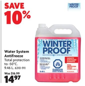 Home Hardware Water system antifreeze offer