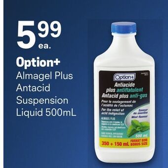 Remedy's RX Option+ almagel plus antacid suspension liquid offer