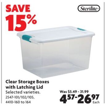 Home Hardware Clear storage boxes offer