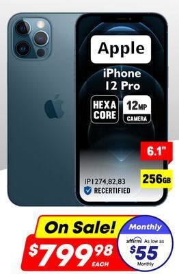 Factory Direct Apple 6.1 iphone 12 pro 256gb offer