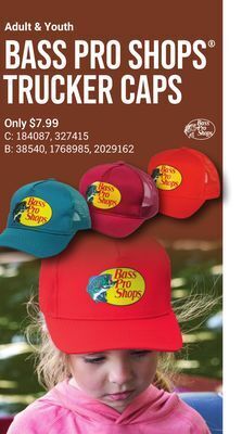 Bass Pro Bass pro shops® trucker caps offer