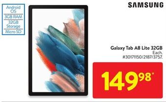 Walmart Samsung galaxy tab a8 lite 32gb offer