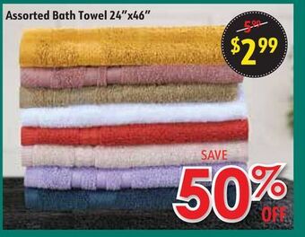 Oxford Mills Assorted bath towel 24x46 offer