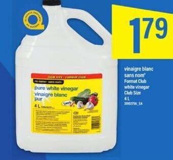 Maxi vinaigre blanc sans nom Format Club white vinegar 4L offer