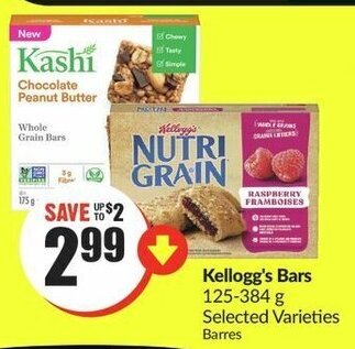 FreshCo Kellogg's Bars 125-384 g offer