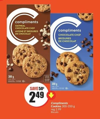 FreshCo Compliments Cookies 300-350 g offer