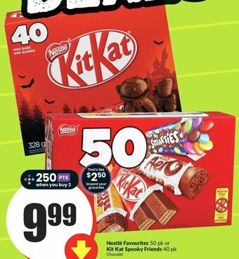 FreshCo Nestlé Favourites 50 pk or Kit Kat Spooky Friends 40 pk offer