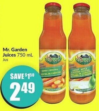 FreshCo Mr. Garden Juices 750 mL offer