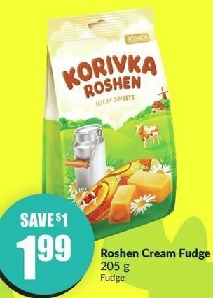 FreshCo Roshen Cream Fudge 205 g offer
