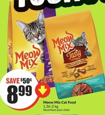 FreshCo Meow Mix Cat Food 1.36-2kg offer