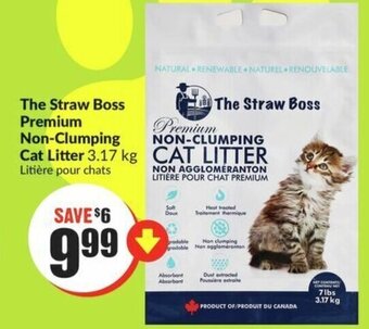 FreshCo The Straw Boss Premium Non-Clumping Cat Litter 3.17 kg offer