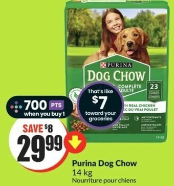 FreshCo Purina Dog Chow 14 kg offer