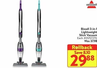 Walmart Bissell 3-in-1 Lightweight Stick Vacuum offer