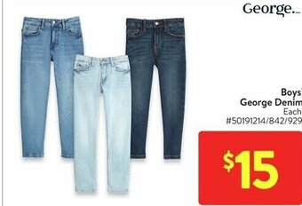 Walmart Boys' George Denim offer