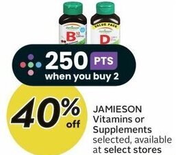 Sobeys JAMIESON Vitamins or Supplements offer