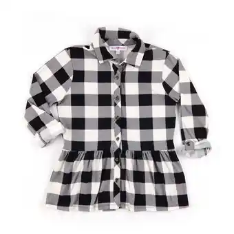 Giant Tiger Bella & birdie girl's north country plaid peplum top offer