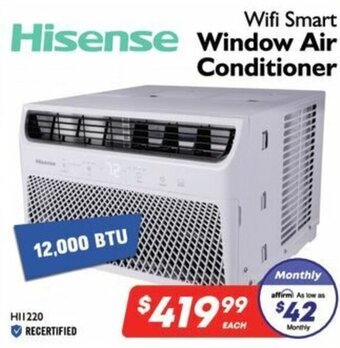 Factory Direct Hisense Wifi Smart Window Air Conditioner offer