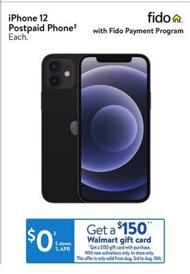 Walmart Iphone 12 postpaid phone‡ offer