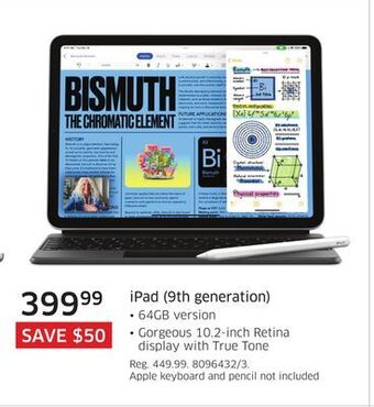 The Source Apple ipad (9th generation) offer