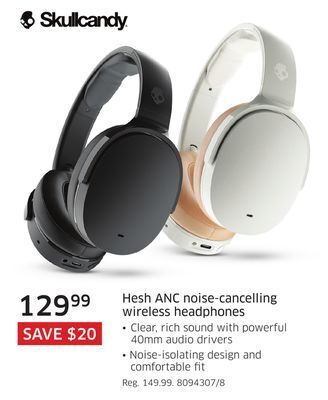 The Source Skullcandy hesh anc noise-cancelling wireless headphones offer