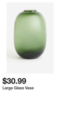 H&M Large glass vase offer