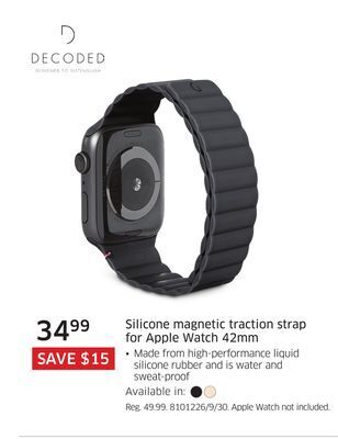 The Source Decoded silicone magnetic traction strap for apple watch 42mm offer
