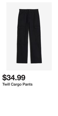 H&M Twill cargo pants offer