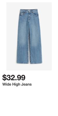 H&M Wide high jeans offer