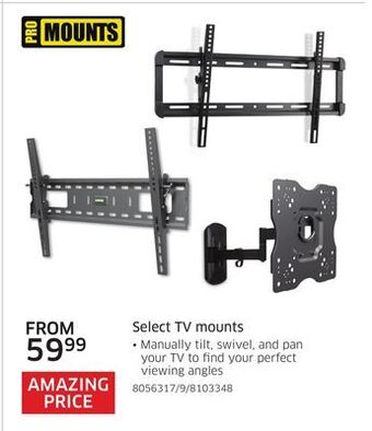 The Source Pro mounts select tv mounts offer