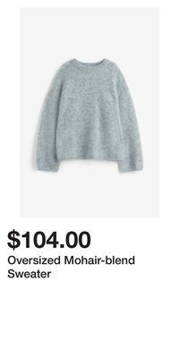 H&M Oversized mohair-blend sweater offer