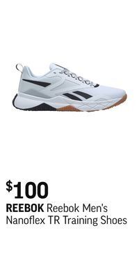 Sport Chek Reebok men's nanoflex tr training shoes offer