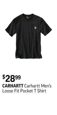 Sport Chek Carhartt men's loose fit pocket t shirt offer