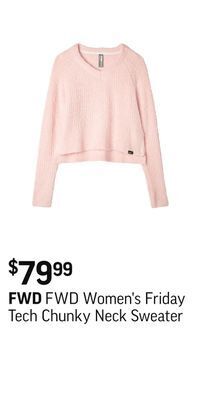 Sport Chek Fwd women's friday tech chunky neck sweater offer