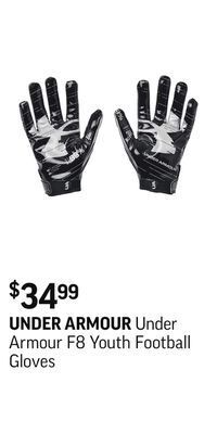 Sport Chek Under armour f8 youth football gloves offer