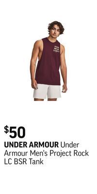 Sport Chek Under armour men's project rock lc bsr tank offer