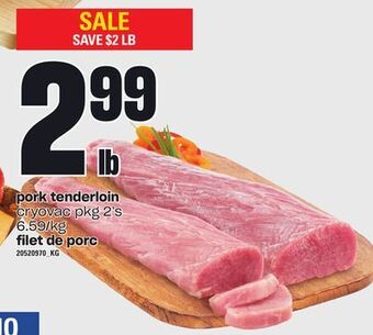 Independent City Market Filet de porc, cryovac pkg 2's offer