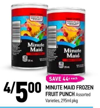 Minute maid frozen fruit punch