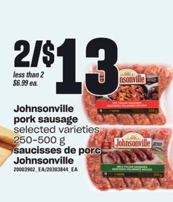Independent City Market Saucisses de porc johnsonville, 250-500 g offer