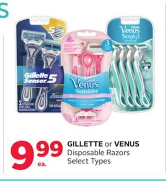 Rexall Gillette or venus disposable razors offer