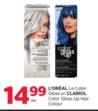 Rexall L'oréal le color gloss or clairol color gloss up hair colour offer