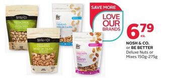 Rexall Nosh & co. or be better deluxe nuts or mixes offer