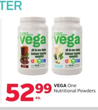 Rexall Vega one nutritional powders offer