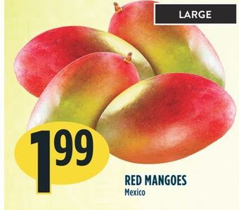 Marché Adonis Red mangoes offer
