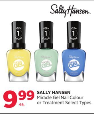 Rexall Sally hansen miracle gel nail colour or treatment offer