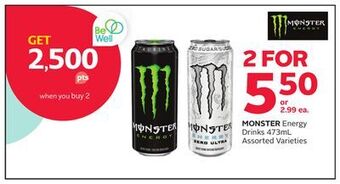 Rexall Monster energy drinks offer