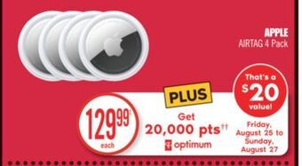 Shoppers Drug Mart Apple airtag offer