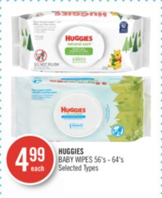 Shoppers Drug Mart Huggies baby wipes offer