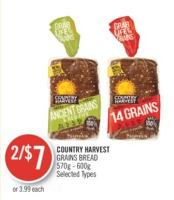 Shoppers Drug Mart Country harvest grains bread offer