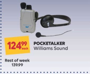 Wellwise by Shoppers Pocketalker williams sound offer