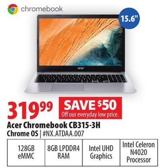 London Drugs Acer chromebook cb315-3h 15.6 offer